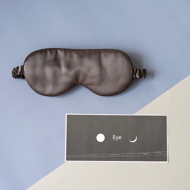 Best Black Printed Silk Eye Mask Canada