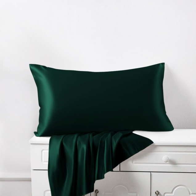 Best Dark Green Envelope 22 Momme Mulberry Silk Pillowcase Canada