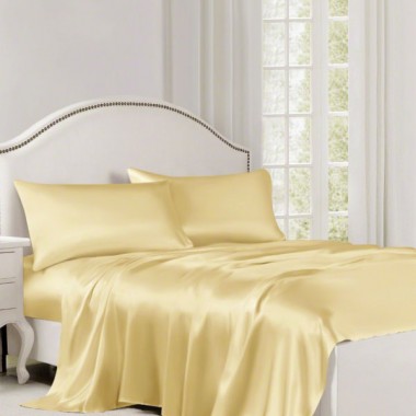 Best Gold 22 Momme Mulberry Silk Flat Sheet Canada