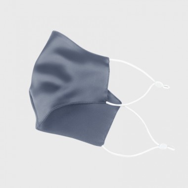 Best Misty Blue & White Double-Sided 22 Momme Silk Face Mask Canada