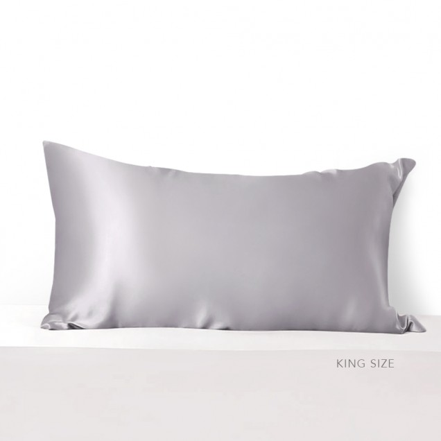 Best Silver 22 Momme Mulberry Silk Pillowcase with Hidden Zipper Canada