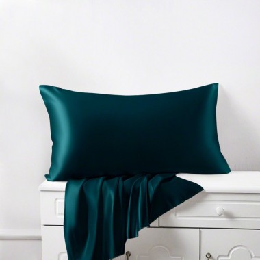 Best Teal 22 Momme Mulberry Silk Pillowcase with Hidden Zipper Canada